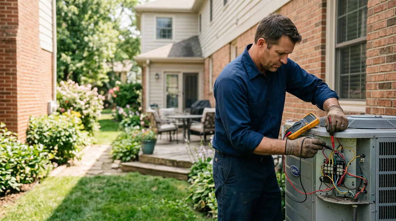 HVAC technician working near Jeff, KY